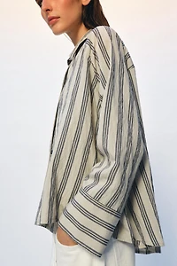 ZW COLLECTION OVERSIZED STRIPED SHIRT
