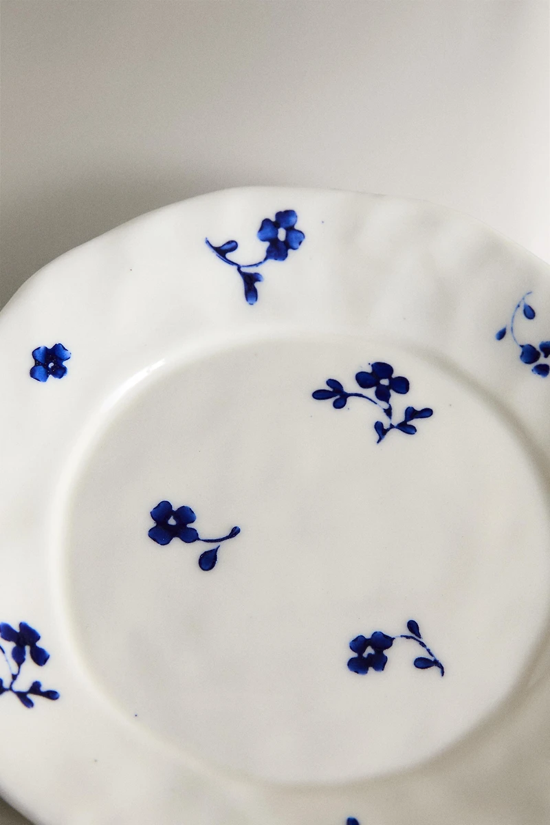 FLORAL PORCELAIN SIDE PLATE
