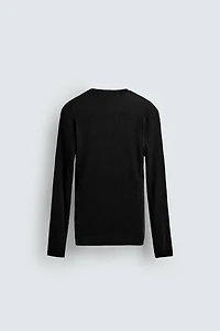 LIGHTWEIGHT GRANDAD COLLAR JUMPER