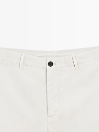 Bermuda léger lin mélangé