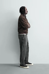 PANTALON CARROT FIT EN VELOURS CÔTELÉ