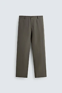 PANTALON STRAIGHT FIT 100% LIN