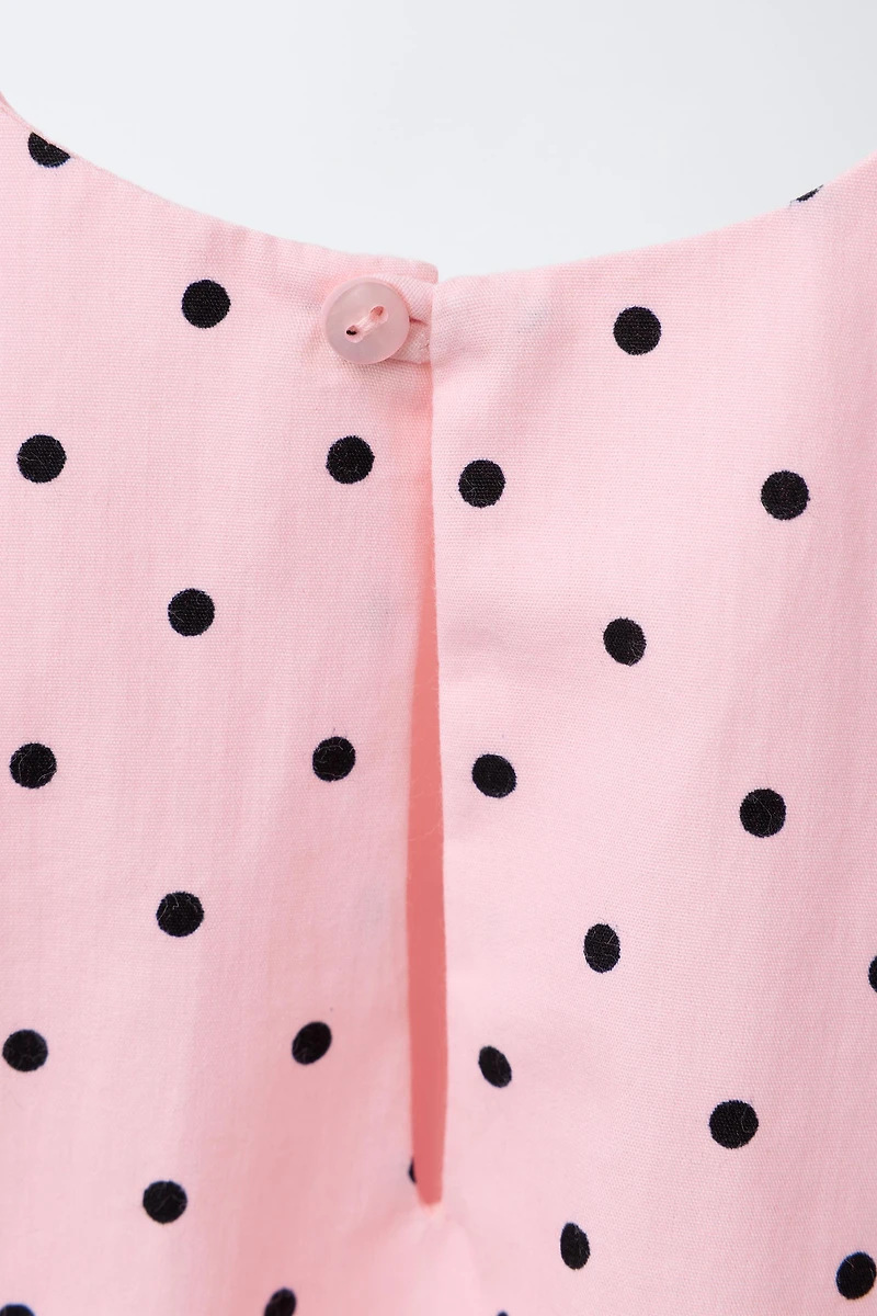 POLKA DOT PRINTED BALLOON TOP