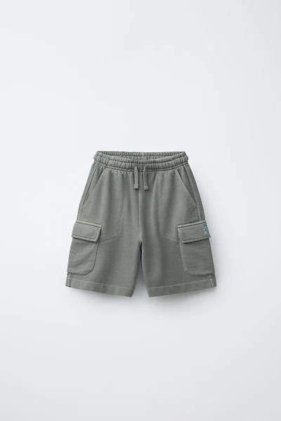 SHORT EN MOLLETON CARGO
