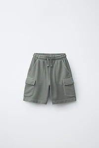 PLUSH CARGO SHORTS
