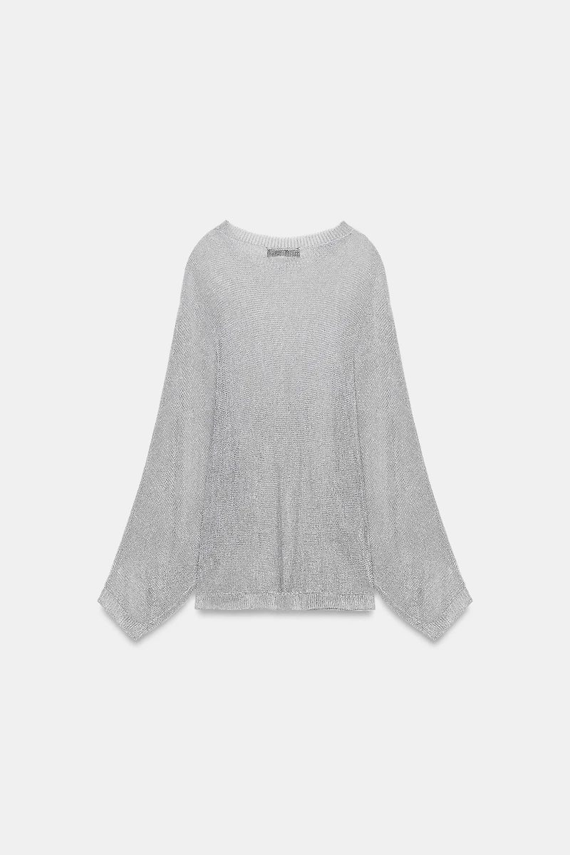METALLIC THREAD KNIT JUMPER