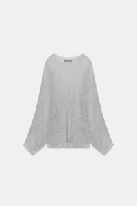 METALLIC THREAD KNIT JUMPER
