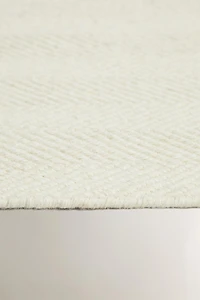 HERRINGBONE WOOL AREA RUG