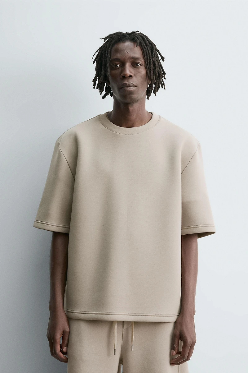 SWEAT EFFET NÉOPRÈNE CLOU