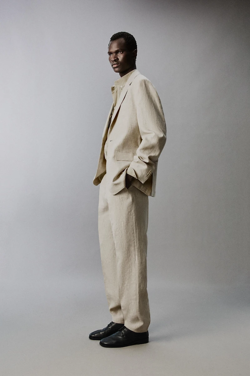 100% LINEN SUIT BLAZER