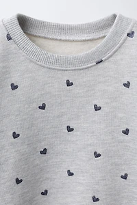 SHINY PRINT SWEATSHIRT