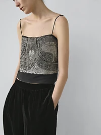 Top with embroidered details - STUDIO