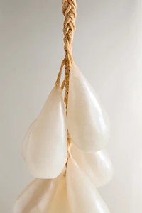 SET OF PEARLY CLUSTER CHRISTMAS CANDLES (SET OF 10)