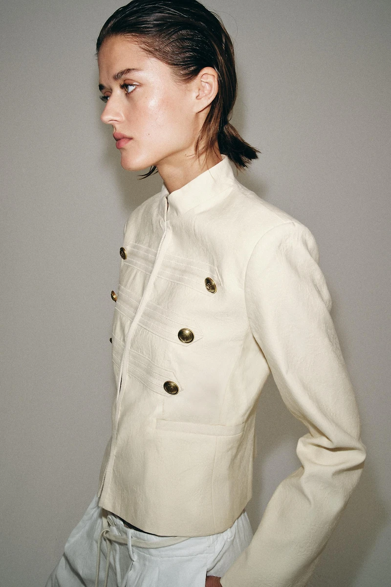 ZW COLLECTION FITTED BUTTON JACKET