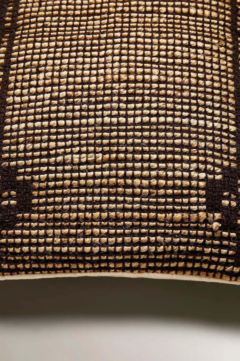 JUTE THROW PILLOW COVER