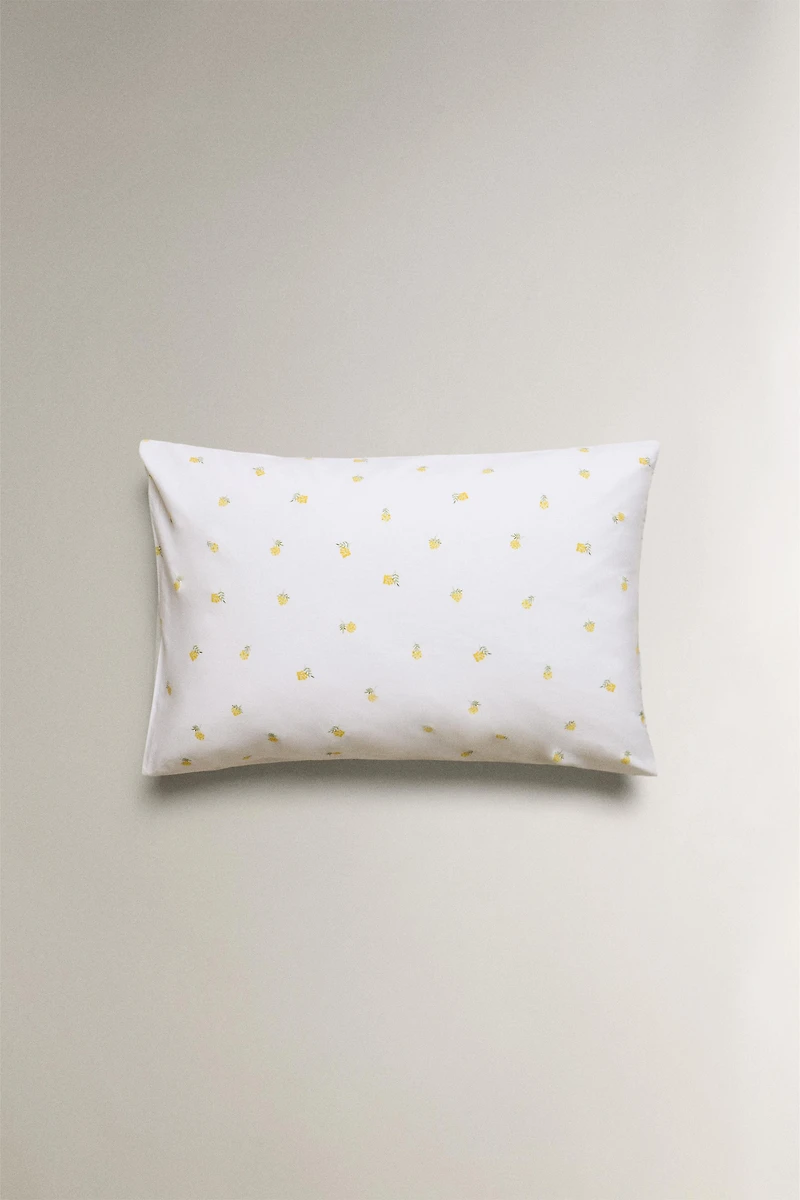 MIMOSA PRINT COTTON PILLOWCASE