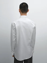 Chemise slim serge 100 % coton