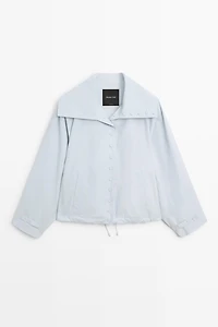 Cropped button jacket