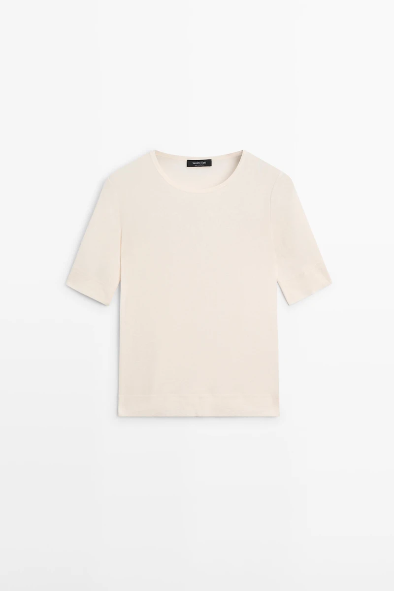 Cotton blend T-shirt