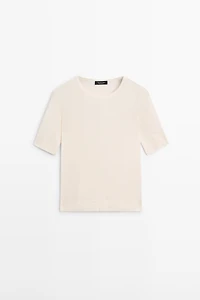 Cotton blend T-shirt