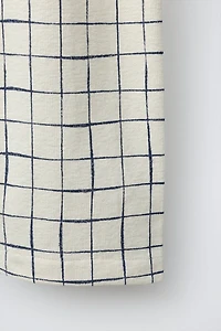 PLAID PRINT PANTS