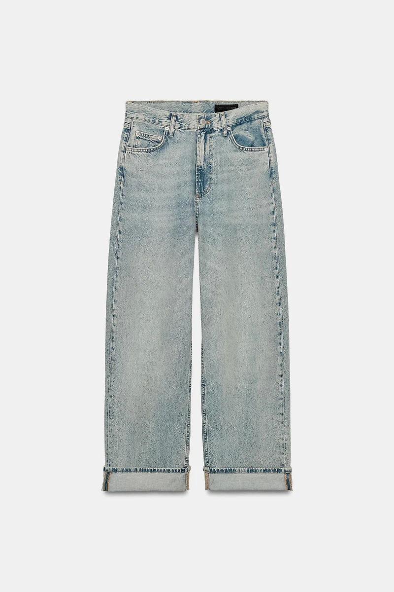 ZW COLLECTION MID-RISE BAGGY JEANS
