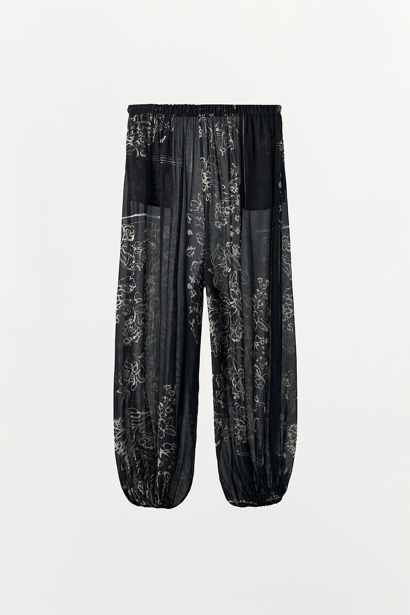 PRINTED BALLOON PANTS