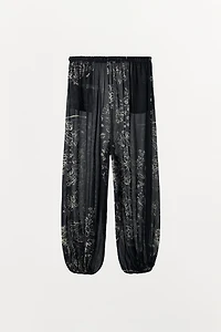 PRINTED BALLOON PANTS