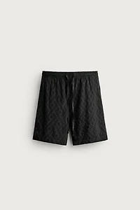 GEOMETRIC JACQUARD SHORTS