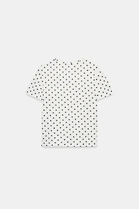 SHORT SLEEVE POLKA DOT T-SHIRT