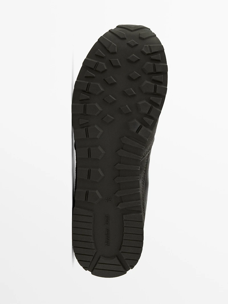 Soft nappa leather trainers