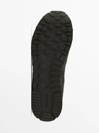 Soft nappa leather trainers