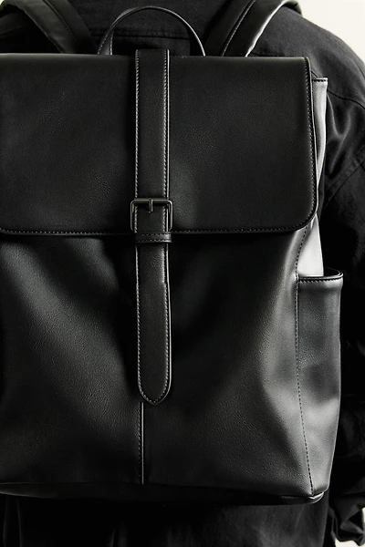 BELTED FLAP BACKPACK