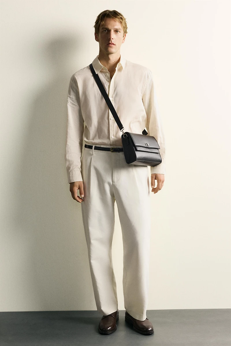 DOUBLE FLAP CROSSBODY BAG