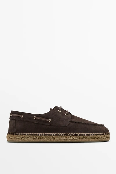 Chaussure bateau semelle jute