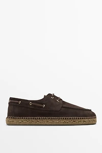 Chaussure bateau semelle jute