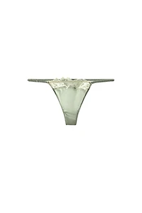 SILK LACE THONG