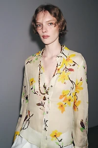 ZW COLLECTION RAMIE FLORAL SHIRT