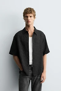 FLOWY TEXTURED SHIRT