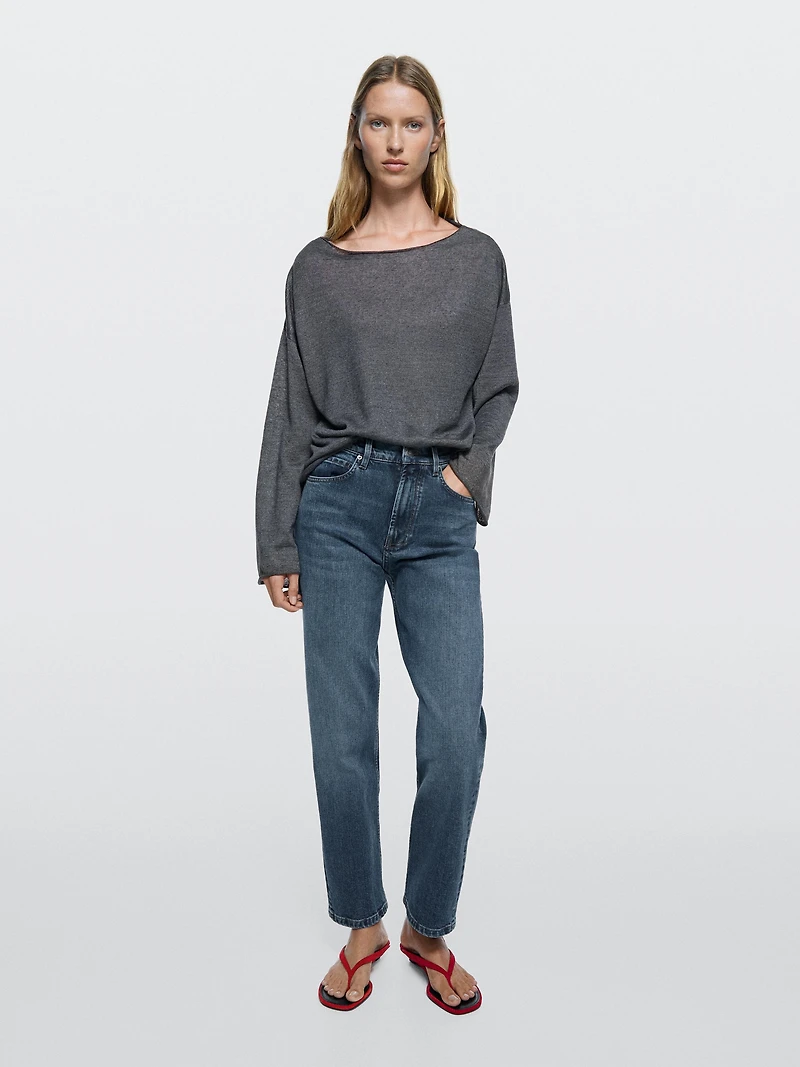 Jean straight taille moyenne