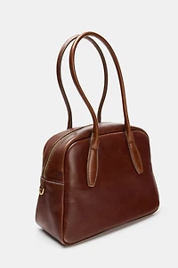 LEATHER BOWLING BAG