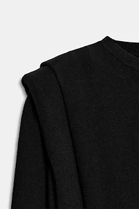 SHOULDER PAD KNIT JUMPER