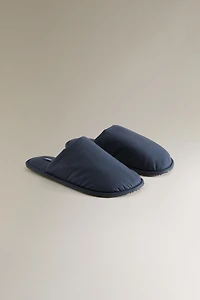 TECHNICAL FABRIC MULE SLIPPERS