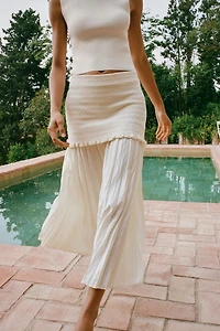 COMBINED KNIT SKIRT