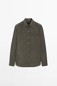 Flowing regular fit shirt with pocket