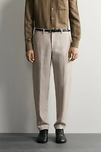 100% LINEN SUIT PANTS