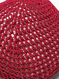 Cotton blend crochet beanie