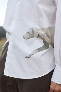 LIMITED EDITION PRINTED PATCHWORK STRIPED SHIRT