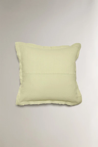 FRINGED THROW PILLOW COVER