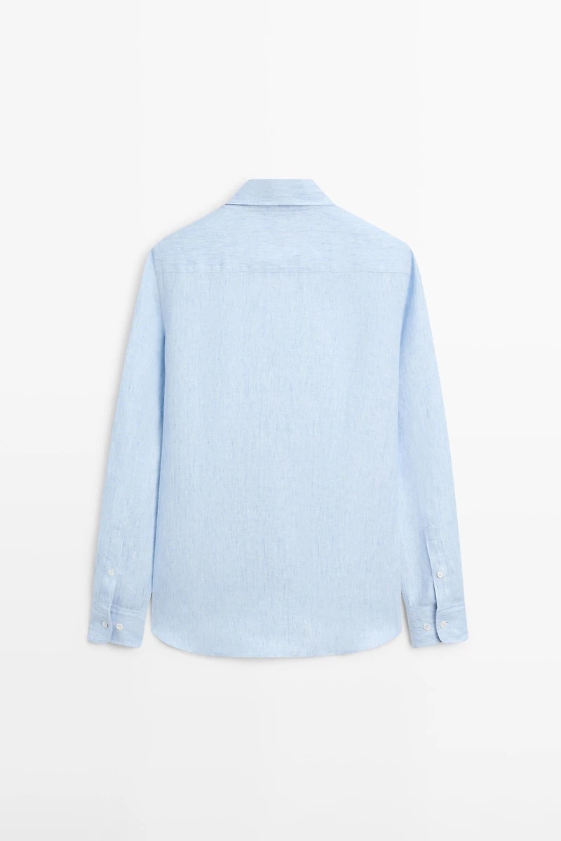 100% linen regular fit shirt